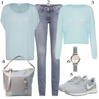 Outfit s Šedá Teniska Nike Sportswear "Módní"