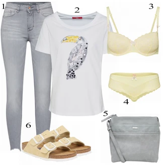 Outfit s Béžová Birkenstock "Módní"