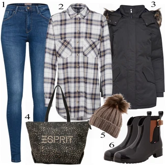 Outfit s Šedá New Look "New Look Blůza"