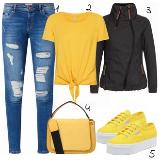 Outfit s Modrá Naketano "Naketano"