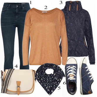 Outfit s Modrá Teniska Mustang "Naketano Bunda"