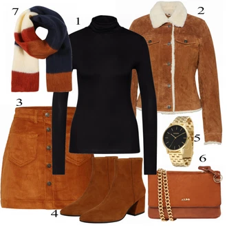Outfit s Hnědá Kozačka Vagabond Shoemakers "Nová košile Look"