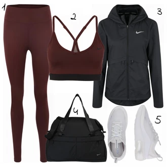 Outfit s Nike "Nike Burgundská"