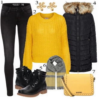 Outfity na zimu s Halenka & Tunika "Noisy May Džíny"