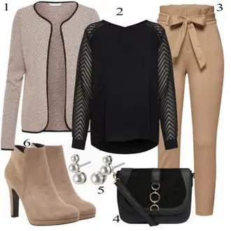 so sponou Outfit s Černá Halenka s Dlouhým Rukávem/Sportovní Halenka/Průhledná blůza/Kožená bunda/Halenkový Top/Crash blůza/Halenka se Stojatým Límcem Object "ONLY Kardigan"