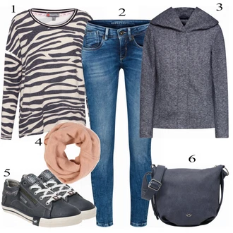 Outfit s Zelená Gang "ONLY Bunda"
