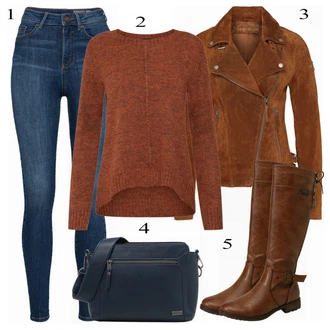 Outfit s Béžová/Hnědá/Šedá/Khaki Bunda s Bočním Zipem/Kožené Bund Kožená vintage bunda/Bunda z Umělé Kůže/Motorkářské Bund/Motorkářská bunda Freaky Nation "Only Hnědý"