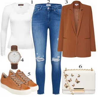 Outfit s Teniska Paul Green "Only Džíny"