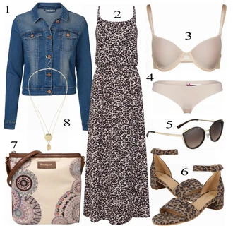 Outfit s Bílá Sluneční Brýle michael kors "Only Šaty"