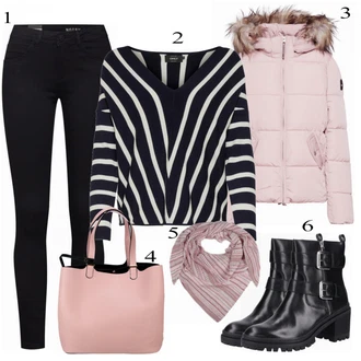 Outfity na zimu s Pletený Od?v Only "Only Svetr"