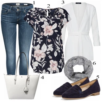 Outfit s Černá Halenka Only "Only Košile"