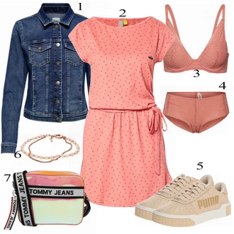 Outfit s Modrá/Tmavě modrá/Světle modrá Vintage Bund/Krátké Džínové Bundičky/Džínové Bund Only "Only bunda"