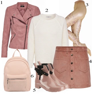 Outfit s Kozačka Tom Tailor "Only bunda"
