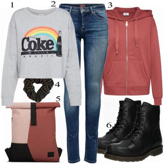 Ležérní outfity s Červená Batoh Johnny Urban "Only bundy"