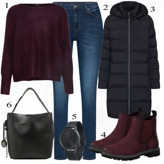 Outfit s Černá Opus "Only pulovr"