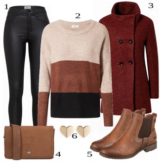 outfit mit Rjava Škorenj Mustang "Oblačila za pomlad"