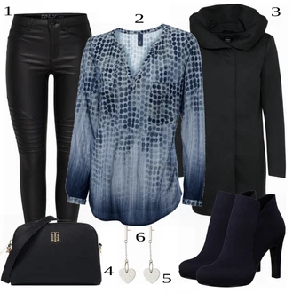 outfit mit Črna Plašč Only "Oblačila za pomlad"