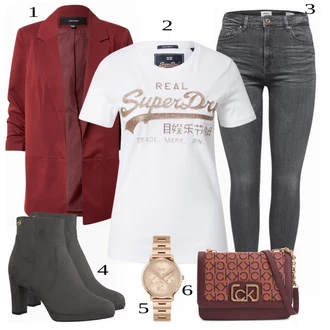 outfit mit Črna Škorenj Tamaris "Oblačila za pomlad"