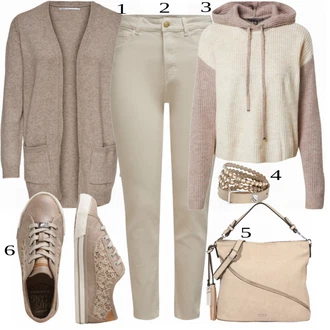 Outfit sa Bež Tenisica Mustang "Tvoj otmjeni outfit"
