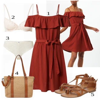 Outfit s Červená Svetrové Šaty/Sakové Šaty/Šaty Móda Pro Plnoštíhlou/Zimní Pletené Šaty About You "Stylový vzhled pro volný čas"