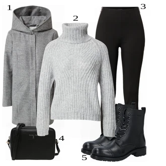 Outfit sa Plava Obuća Čizmica Armani Exchange "Tvoj otmjeni outfit"