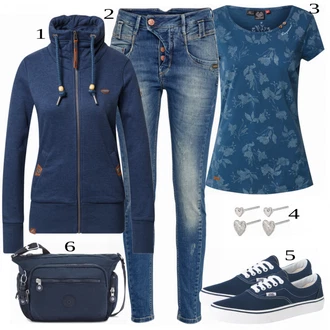 Outfit sa Plava Tenisica Vans "Tvoj otmjeni outfit"