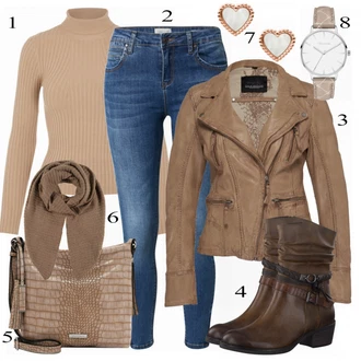 outfit mit Modra Kavbojke Hailys "1"