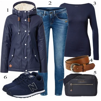 Outfit sa Crna Tenisica New Balance "Outfit za jesen"