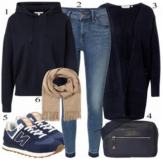 Outfit sa Crna Tenisica New Balance "Savršeno za jesen"
