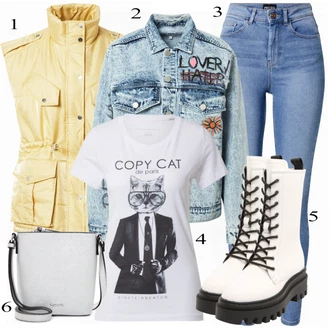 Outfit sa Crna Čizmica Calvin Klein "Tvoj otmjeni outfit"