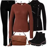 Bela Rieker Škornji outfiti za dame image