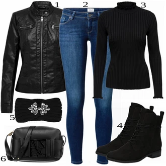 outfit mit Črna Torba za čez ramo Armani Exchange "1"