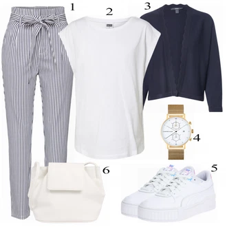 Outfit s Zlatý/Žlutá/Hnědá/Krémová Řetízkové hodinky/Dámské chytré hodinky/Baterie hodinek/Řemínek pro hodinky/Nástroj pro hodinky Kapten & Son "Letní Outfit"