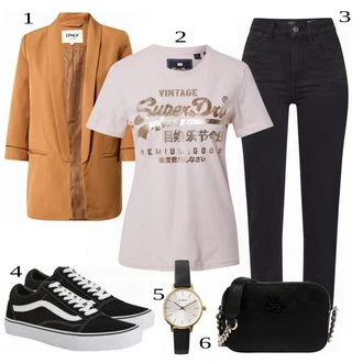 Outfit sa Siva Tenisica Vans "Tvoj otmjeni outfit"