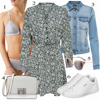 outfit mit Modra/Turkizna Denim Jakna Only "Tvoj cool outfit"