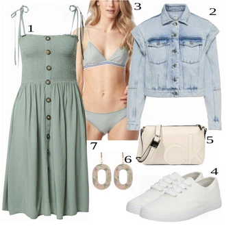Outfit sa Bijela/Siva Traper Jakna Only "Tvoj otmjeni outfit"