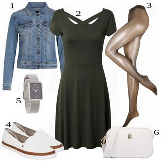 outfit mit Rjava Nogavica & Hlačna nogavica Hlačna nogavica Falke "Tvoj cool outfit"