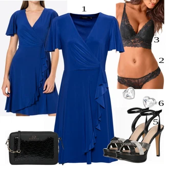 Outfit sa Crna Gaćice About You "Tvoj otmjeni outfit"