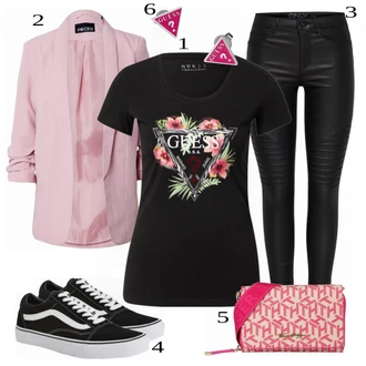 Outfit sa Siva Tenisica Vans "Tvoj otmjeni outfit"