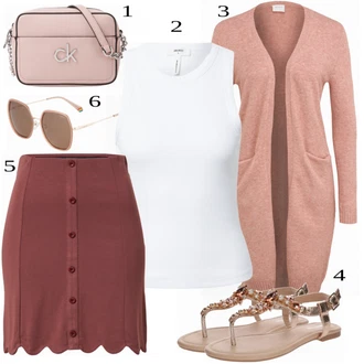 Outfit s Zlatý Letní Bota/Pletený Sandál/Sandál se třpytkami/Páskový Sandál/Sandál S T Páskem About You "Praktický vzhled"