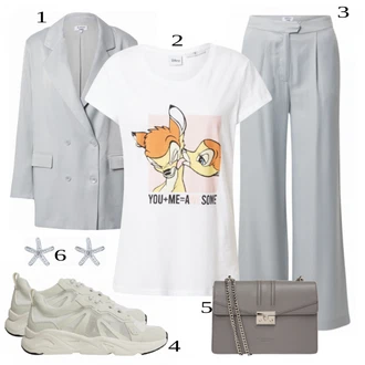 outfit mit Siva Casual Majica Hailys "Tvoja elegantna obleka"