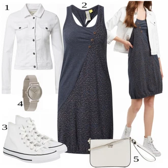 Outfit sa Plava Haljina Alife and Kickin "Tvoj otmjeni outfit"