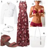Bele Denim Jakne Outfiti image