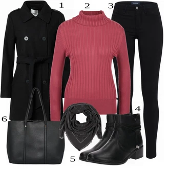 Outfity na zimu s Modrá Pletený Od?v Kardigan ESPRIT "Zimní Outfit"