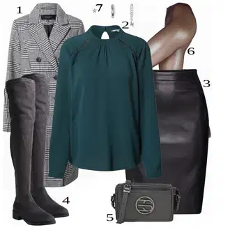 Zimske Outfiti mit Črna Krilo VERO MODA "Zimska Outfit"