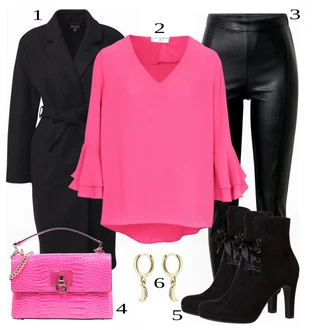 outfit mit Črna/Modra Gina Tricot "Poslovna oblačila"