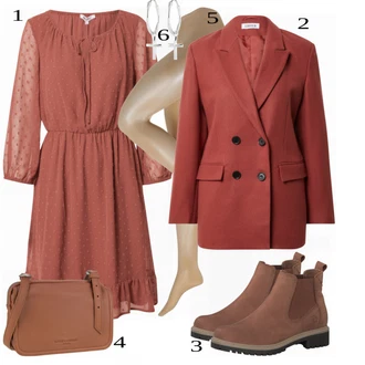 Zimske Outfiti mit Rjava Obleka About You "Zimski oblačil"