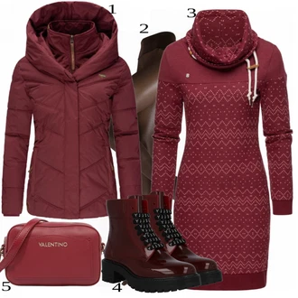 outfit mit Rdeča Zimska Jakna Ragwear "1"