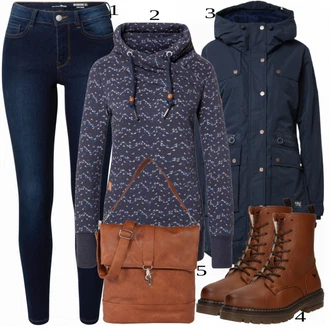 outfit mit Rdeča Škorenj Mustang "1"