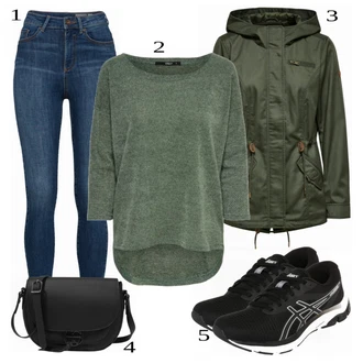 outfit mit Modra/Črna Kavbojke VERO MODA "Oblačila za prosti čas"